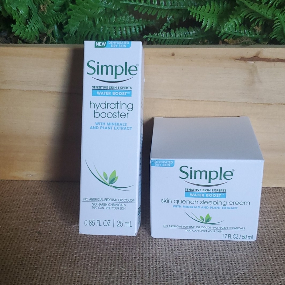 Simple Sensitive Skin Water Boost Bundle of two